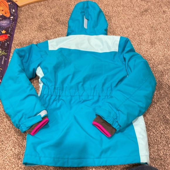 EUC LAND’S END girls squall jacket size 14 coat blue - Picture 7 of 7